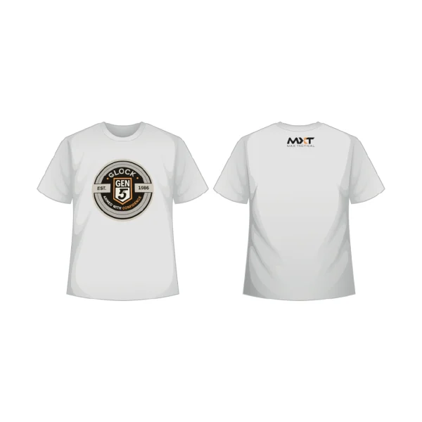 T shirt majica GLOCK BIJELA